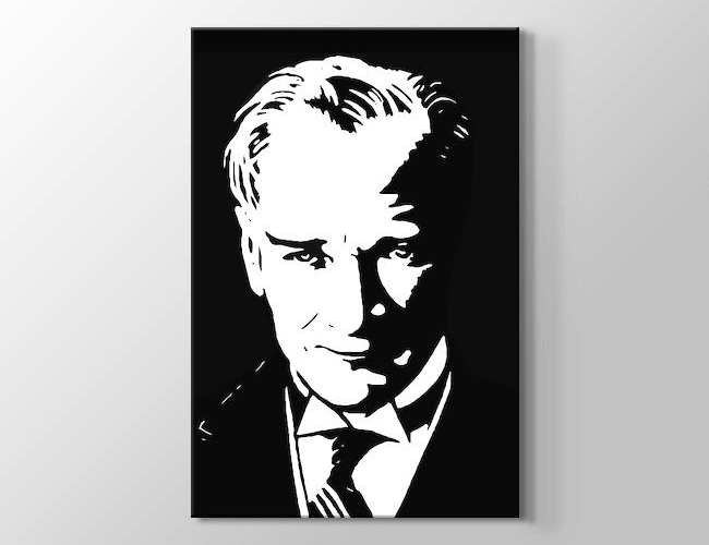 Atatürk Siluet Kanvas tablosu