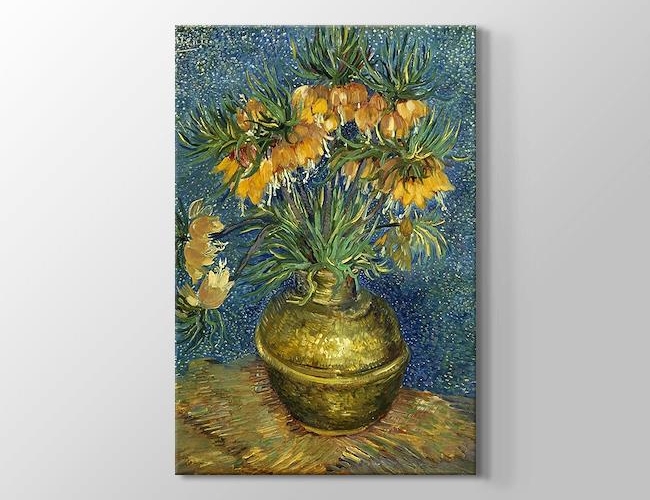 Still Life Vase with Fifteen Sunflowers - Vazo Vincent van Gogh Kanvas tablosu