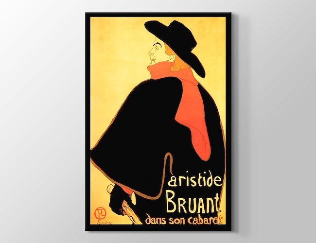 Aristide Bruant Dans Son Cabaret Toulouse Lautrec Kanvas tablosu