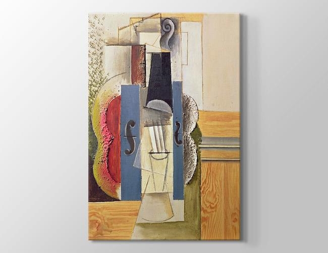 Violin Hanging on the Wall Pablo Picasso Kanvas tablosu