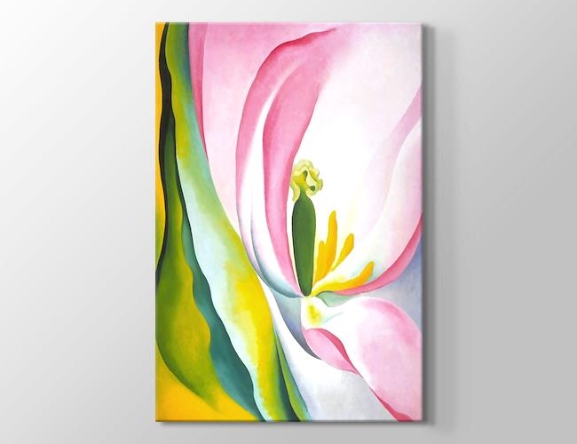 Pink Tulip Georgia O'Keeffe Kanvas tablosu