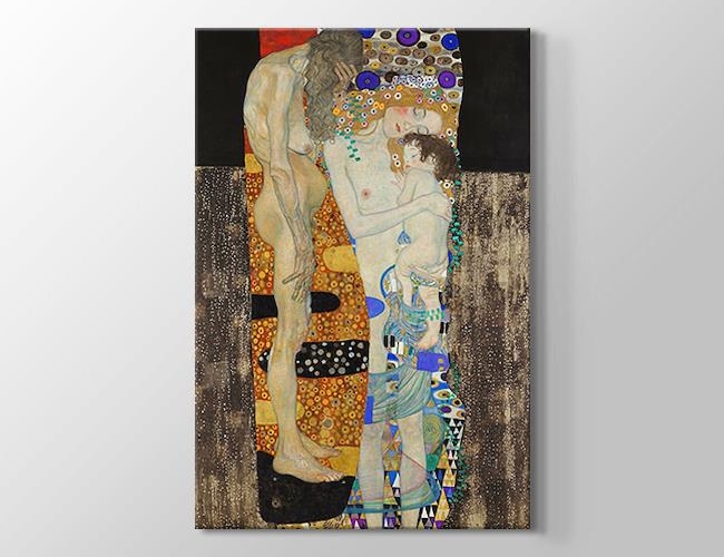 The Three Ages of Woman Gustav Klimt Kanvas tablosu