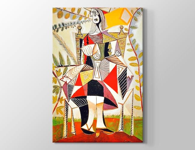 Femme au Jardin Pablo Picasso Kanvas tablosu