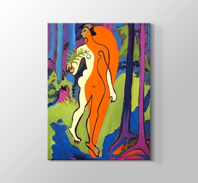  Ernst Ludwig Kirchner Nude in Orange and Yellow