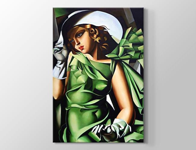 Green Gloves Tamara De Lempicka Kanvas tablosu