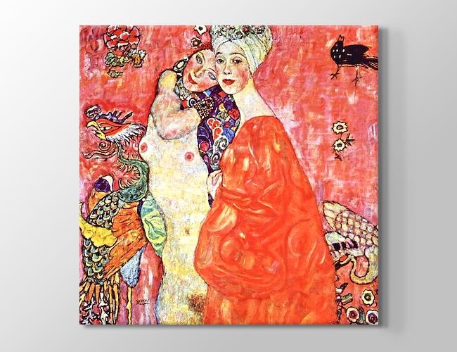 Girl Friends Gustav Klimt Kanvas tablosu