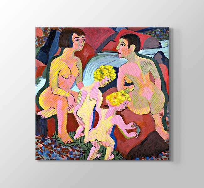  Ernst Ludwig Kirchner Bathing Women and Children
