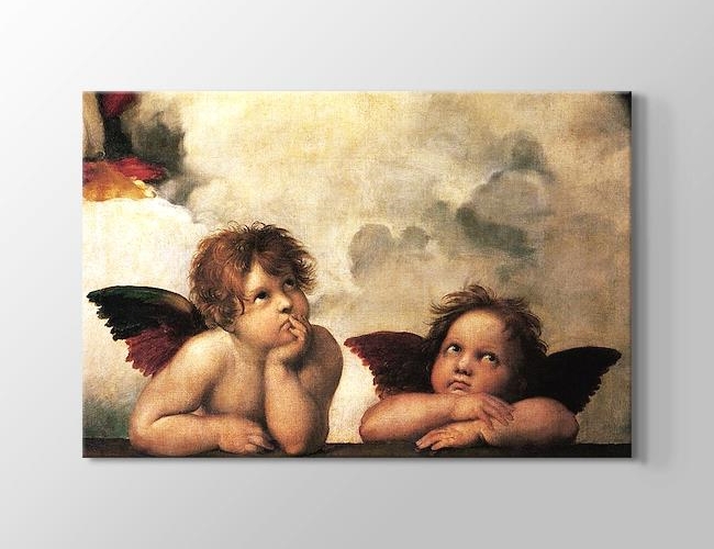 Little Angels Raffaello Santi Kanvas tablosu