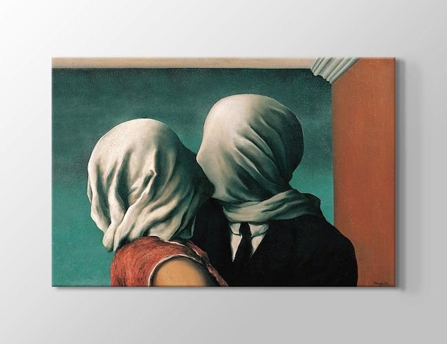 Lovers Rene Magritte Kanvas tablosu