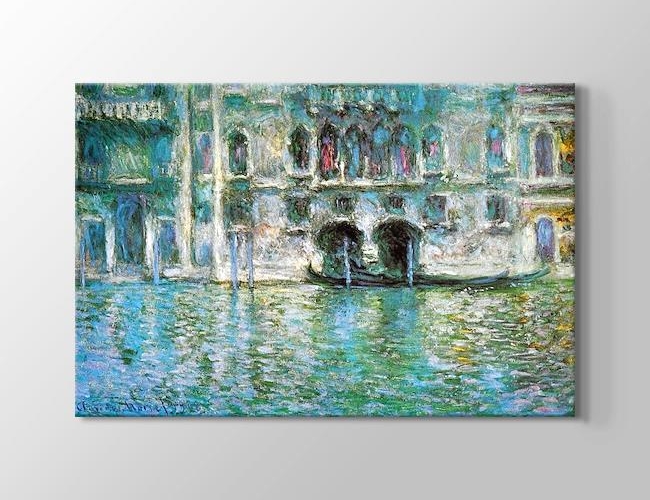 Il Palazzo Da Mula a Venezia Claude Monet Kanvas tablosu