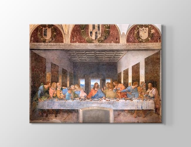 Last Supper - Son Akşam Yemeği  Leonardo da Vinci Kanvas tablosu