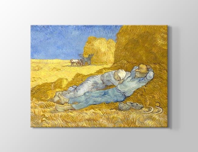 La Siesta Vincent van Gogh Kanvas tablosu
