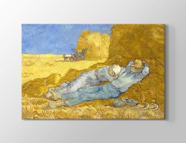 La Siesta Vincent van Gogh Kanvas tablosu