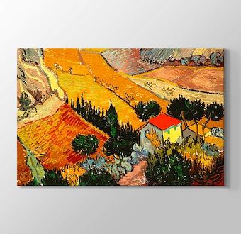 Landscape with House and Ploughman Vincent van Gogh - TH021307