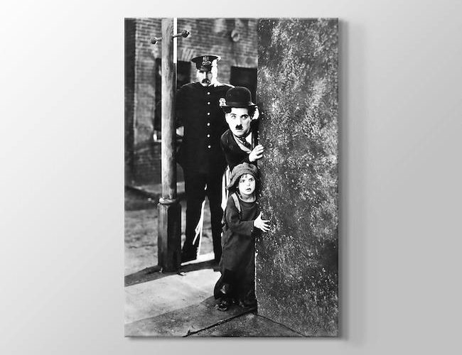 Charlie Chaplin - The Kid Filmi 1921 Kanvas tablosu