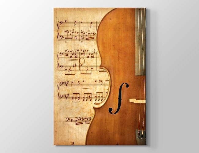 Violin Kanvas tablosu