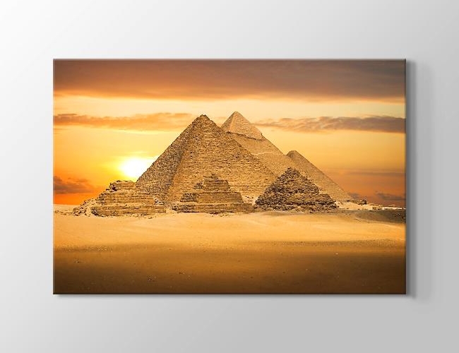 Piramitler Kanvas tablosu