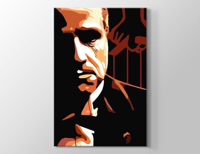 The Godfather - Marlon Brando - Clipart Kanvas tablosu