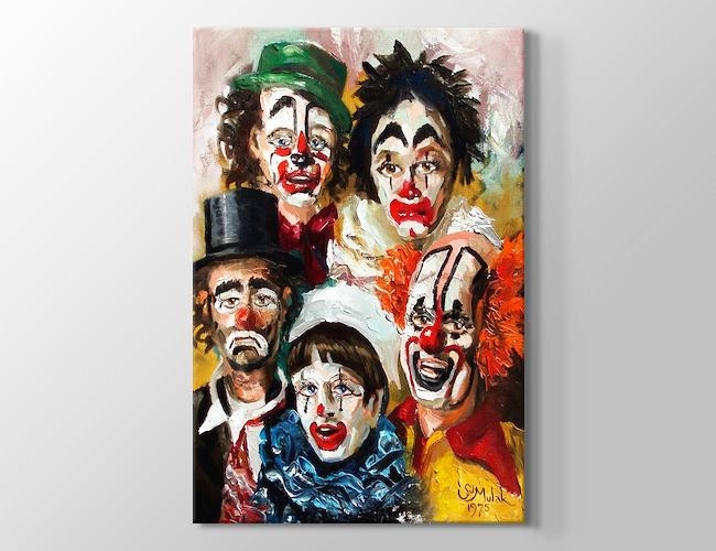 Clowns Jackson Pollock Kanvas tablosu