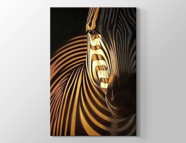 Zebra CloseUp Kanvas tablosu