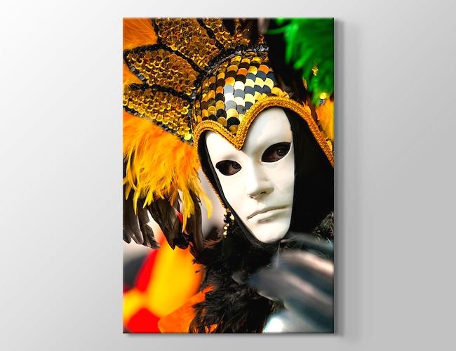 Carnival Mask in Venice Kanvas tablosu