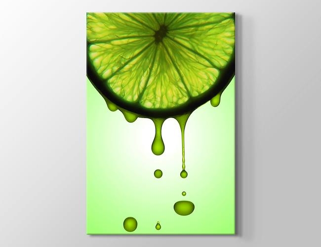 Green Lime - Yeşil Limon Kanvas tablosu