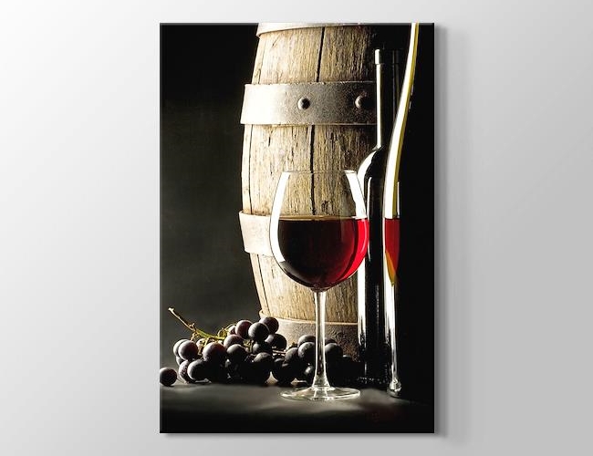 Wine Barrel - Şarap Fıçısı Kanvas tablosu