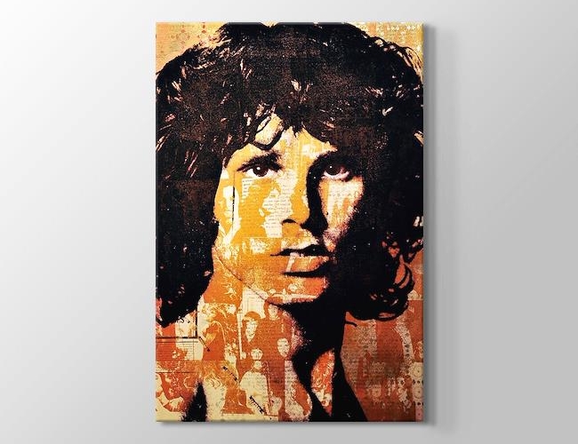 Jim Morrison - Wall Effect Kanvas tablosu
