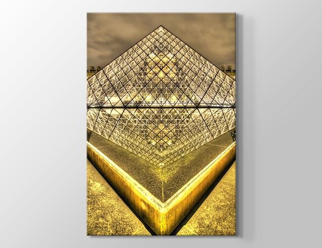 Paris - Louvre Pyramid Kanvas tablosu