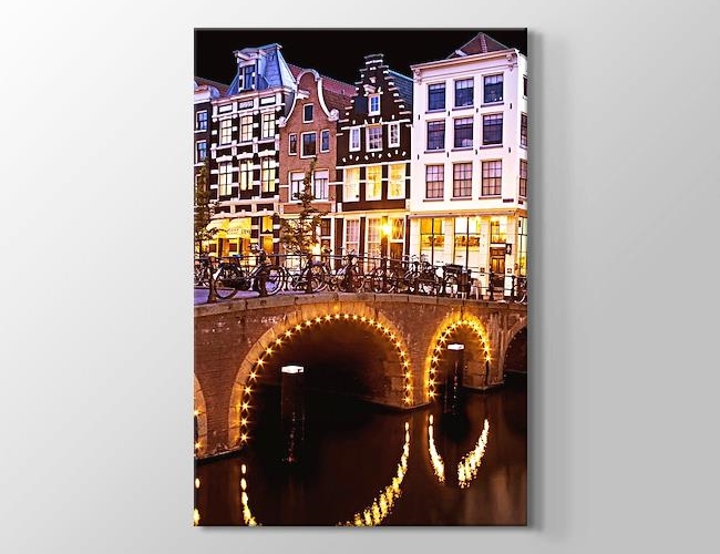Amsterdam - Bridge Kanvas tablosu