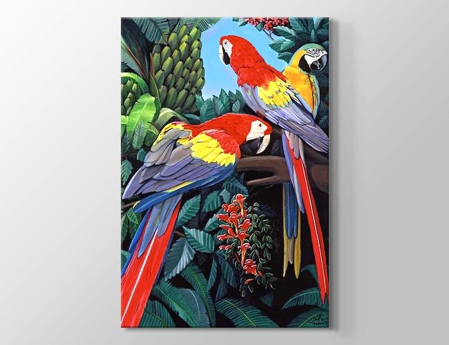 Parrots Kanvas tablosu