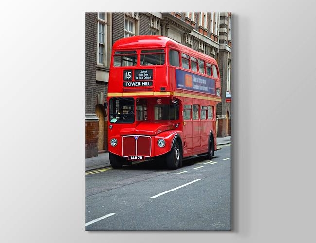 London - Red Bus Kanvas tablosu