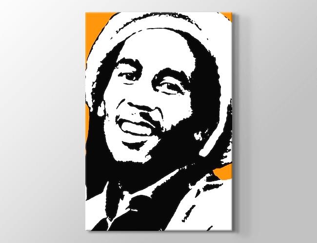 Bob Marley - Orange Kanvas tablosu