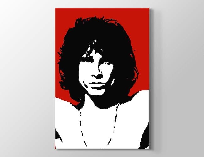 Jim Morrison - Red Kanvas tablosu
