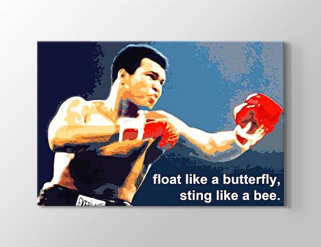 Muhammad Ali - Sting Like a Bee Kanvas tablosu