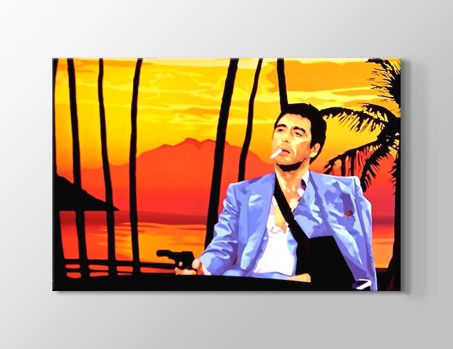 Al Pacino - Scarface - Scene Kanvas tablosu