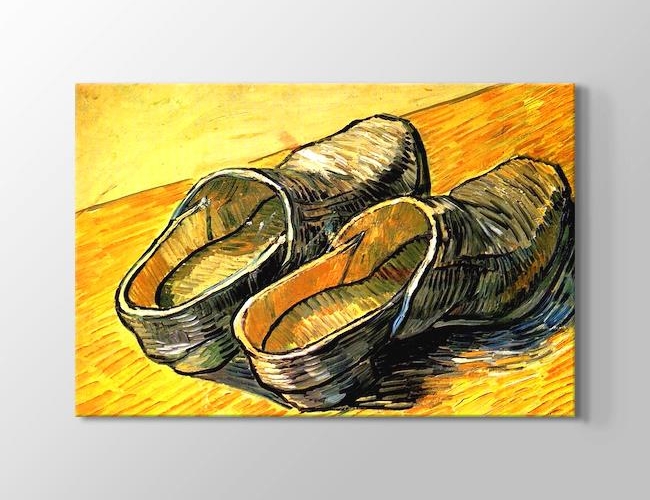 A Pair of Leather Clogs Vincent van Gogh Kanvas tablosu