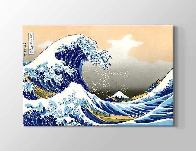 Wave Of Kanagawa Katsushika Hokusai Kanvas tablosu