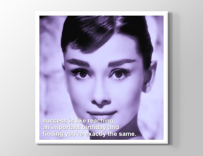Audrey Hepburn - Success Kanvas tablosu