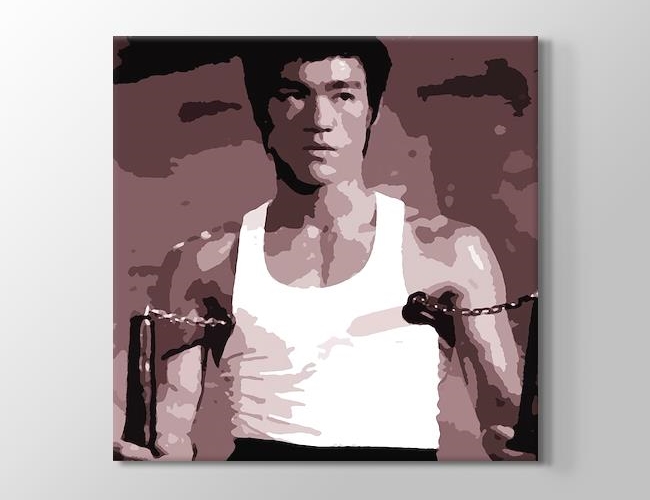 Bruce Lee - Nunchaku Kanvas tablosu