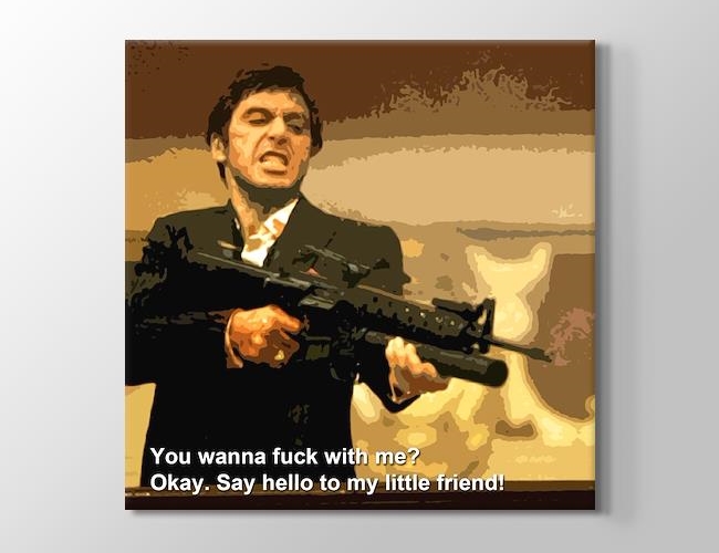 Al Pacino - Say Hello Kanvas tablosu