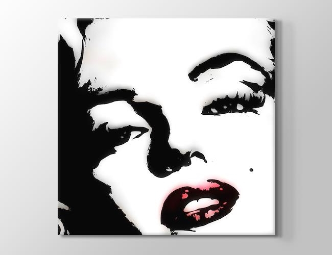 Marilyn Monroe - Glamorous Pop Art - Zoom Kanvas tablosu