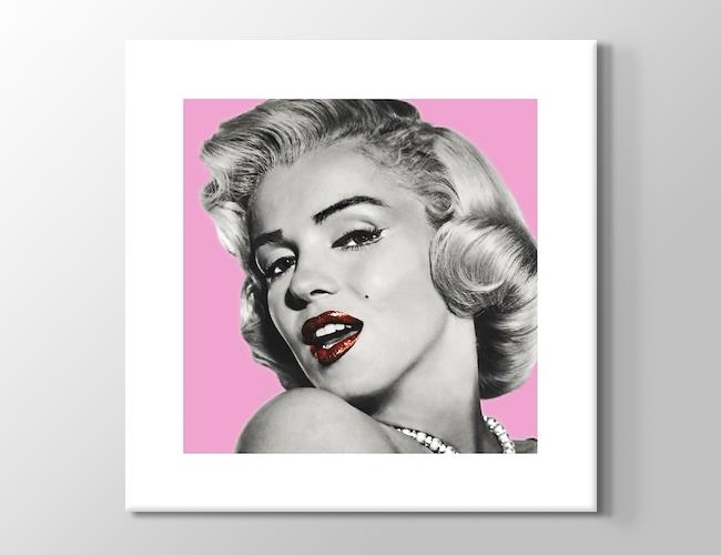 Marilyn Monroe - Pink Kanvas tablosu