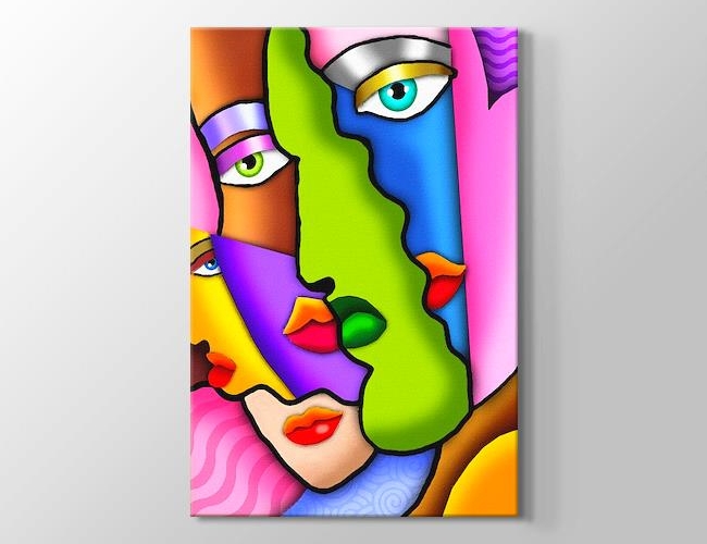Faces in Colors Kanvas tablosu