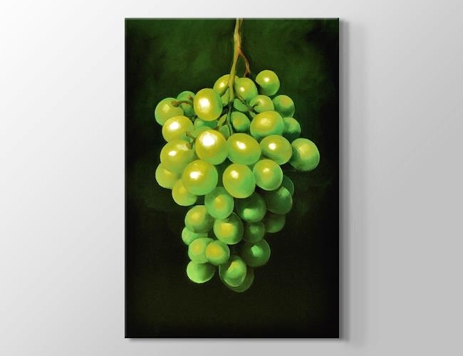 Green Grapes - Yeşil Üzüm Kanvas tablosu
