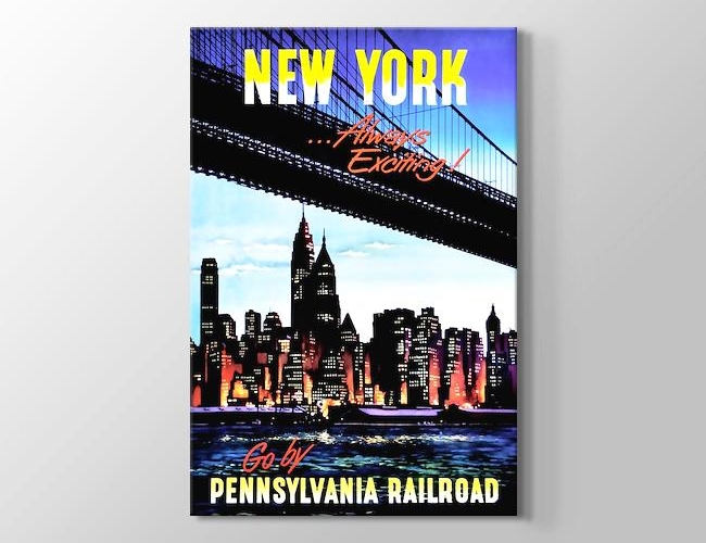 New York by Pennsylvania Railroad Kanvas tablosu