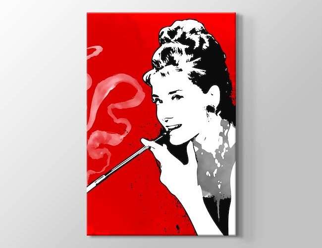 Audrey Hepburn - Red Kanvas tablosu