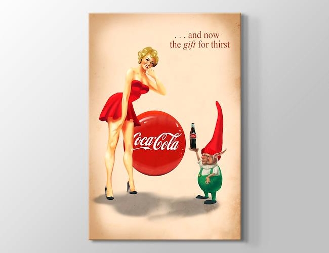 Coca Cola - The Gift for Thirst Kanvas tablosu