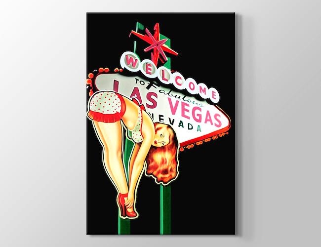 Las Vegas - Merhaba Kanvas tablosu