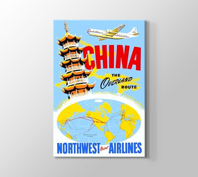  China Vintage Havayolu Posteri